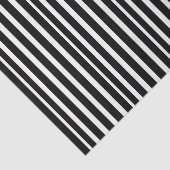 Papier Mousseline Papier de tissus épais en noir et blanc rayé (Détail)