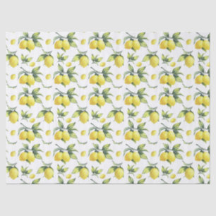 Papier Mousseline Papier de tissus et de découpage - citron