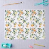 Papier Mousseline Papier de tissus et de découpage - Oranges et citr (Artisanat)