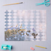 Papier Mousseline Papier de tissus Ethereal Bloomscape Decoupage (Artisanat)