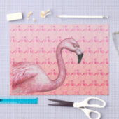 Papier Mousseline Papier de tissus Flamant rose (Artisanat)