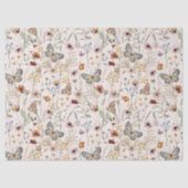 Papier Mousseline Papier de tissus fleur sauvage (Recto)