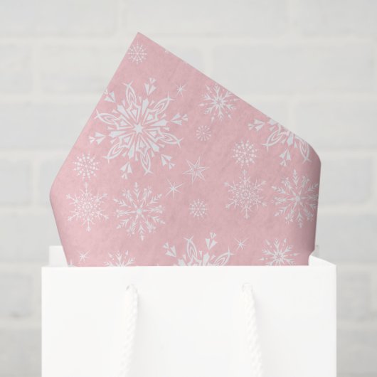 Papier Mousseline Papier de tissus flocons de neige (Sac cadeau)