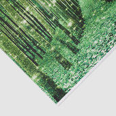 Papier Mousseline Papier de tissus Forêt magique Mystère verte (Détail)