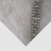 Papier Mousseline Papier de tissus fourrure et diamant (Détail)