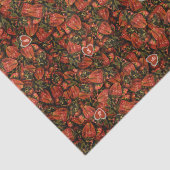 Papier Mousseline Papier de tissus fraises (Détail)