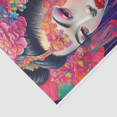 Papier Mousseline Papier de tissus Geisha unique (Détail)