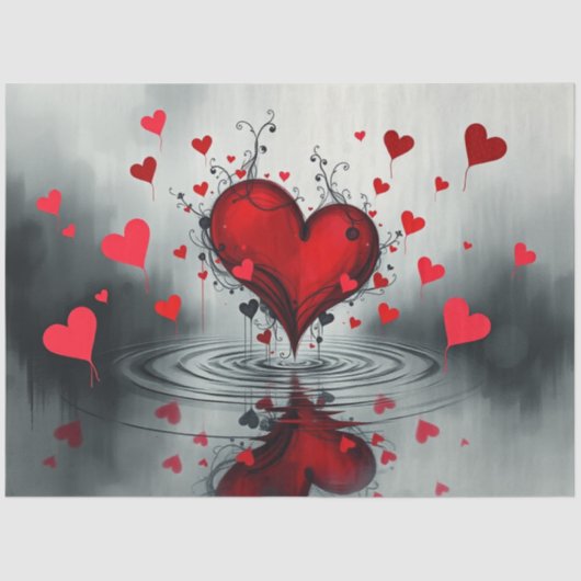 Papier Mousseline Papier de tissus gothique Abstrait romantique (Recto)