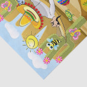 Papier Mousseline Papier de tissus Homme Mexicain Bumblebebe âne (Détail)