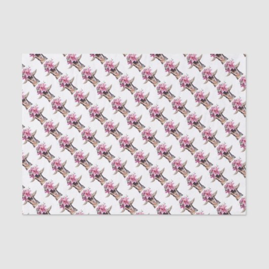 Papier Mousseline Papier de tissus - Lilly la chèvre (Recto)