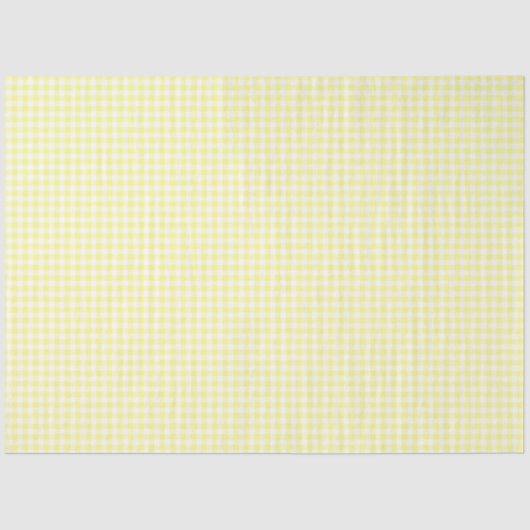 Papier Mousseline Papier de tissus Motif jaune et blanc (Recto)