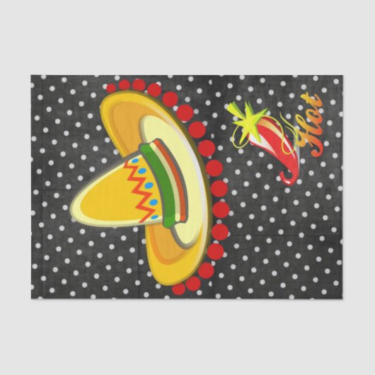 Papier Mousseline Papier de tissus noir blanc Polis un point, poivro (Recto)