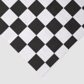 Papier Mousseline Papier de tissus noir et blanc  (Détail)