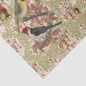 Papier Mousseline Papier de tissus Oiseau Vintage (Détail)
