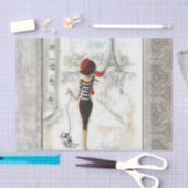 Papier Mousseline Papier de tissus Paris France Lady (Artisanat)