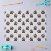 Papier Mousseline Papier de tissus Parties scintillant Brown blanc (Artisanat)