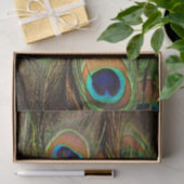 Papier Mousseline Papier de tissus Peacock Feathers (Cadeau)