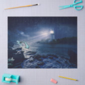 Papier Mousseline Papier de tissus phare et sirène (Artisanat)