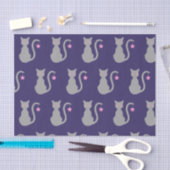 Papier Mousseline Papier de tissus pour chats gris (Artisanat)