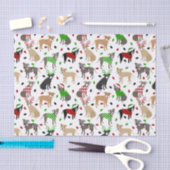 Papier Mousseline Papier de tissus pour chiens Pitbull de Noël (Artisanat)