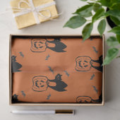 Papier Mousseline Papier de tissus pour l'Halloween de chats citroui (Cadeau)