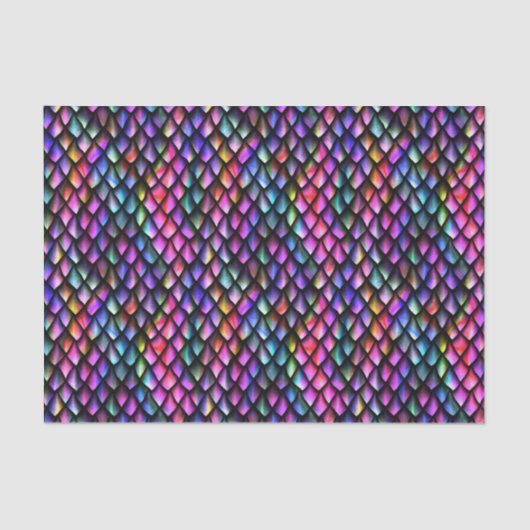 Papier Mousseline Papier de tissus Rainbow Dragon (Recto)