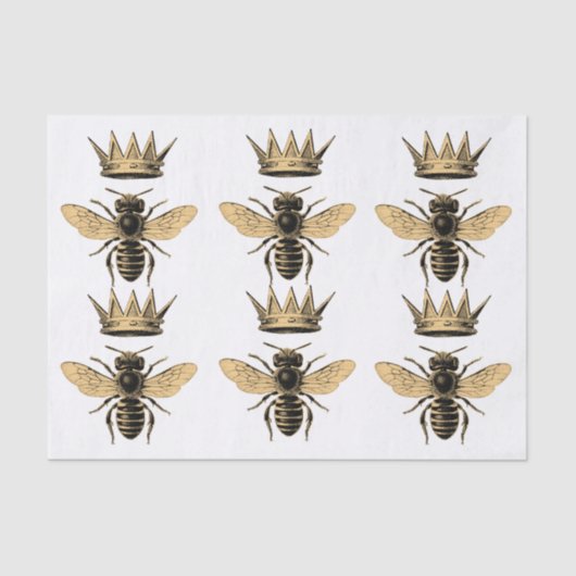 Papier Mousseline Papier de tissus Regal Queen Bee (Recto)