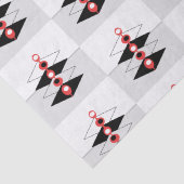 Papier Mousseline Papier de tissus Retro Atomic Art Baubles & Planes (Détail)