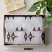 Papier Mousseline Papier de tissus Retro Atomic Art Baubles & Planes (Cadeau)
