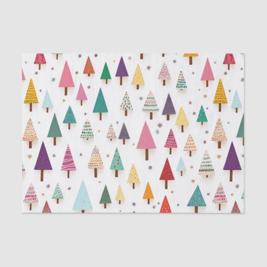 Papier Mousseline Papier de tissus Retro mignon de Noël (Recto)