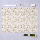 Papier Mousseline Papier de tissus rose (Artisanat)
