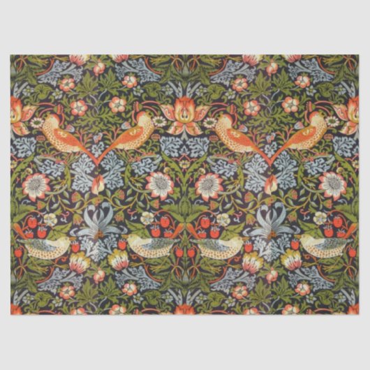 Papier Mousseline Papier de tissus - Sélecteur de fraises Art nouvea (Recto)