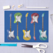 Papier Mousseline Papier de tissus série de 2 guitares électriques e (Artisanat)