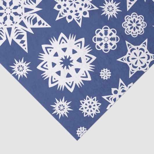 Papier Mousseline Papier de tissus Snowflakes (Détail)
