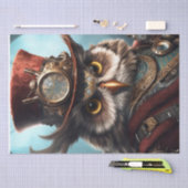Papier Mousseline Papier de tissus Steampunk Owl (Artisanat)