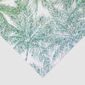Papier Mousseline Papier de tissus Tropical Green/Aqua Parties scint (Détail)