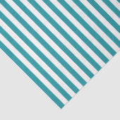 Papier Mousseline Papier de tissus Turquoise et blanc (Détail)