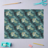 Papier Mousseline Papier de tissus Turquoise pour méduses sous-marin (Artisanat)