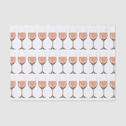 Papier Mousseline papier de verre de vin rosé (Recto)