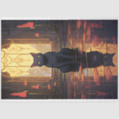 Papier Mousseline Papier décadopage Art Nouveau Chat 1 (Recto)