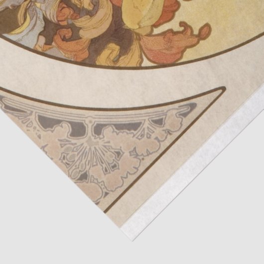 Papier Mousseline Papier décadrage Art nouveau (Détail)