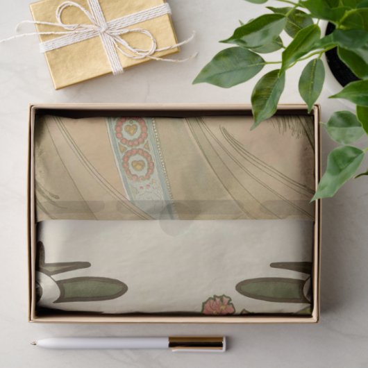 Papier Mousseline Papier décadrage Art nouveau (Cadeau)