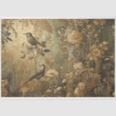 Papier Mousseline Papier décolpage Fleurs botaniques Steampunk (Recto)