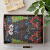 Papier Mousseline Papier décoratif de noël (Cadeau)