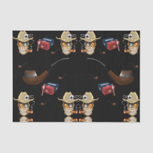 Papier Mousseline Papier décoratif mancave cigares (Recto)