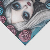 Papier Mousseline Papier Découpage Alice foncé (Détail)