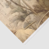 Papier Mousseline Papier découpage Antique Rouge et Pépites de crème (Détail)