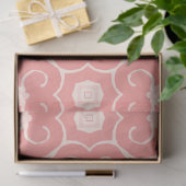 Papier Mousseline Papier découpage art déco rose et crème (Cadeau)