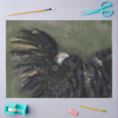 Papier Mousseline Papier découpage de Cockatoo noir australien  (Artisanat)