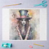 Papier Mousseline Papier Découpage De La Dame Hatter Mad Hatter (Artisanat)